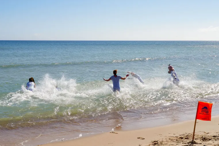 Nichts für Warmduscher: Anbaden bei 6 Grad auf der Insel Rügen Bild: Nichts für Warmduscher: Anbaden bei 6 Grad auf der Insel Rügen