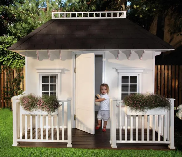 Der Traum im Garten: Kinderspielhäuser der Luxusklasse Bild: Der Traum im Garten: Kinderspielhäuser der Luxusklasse