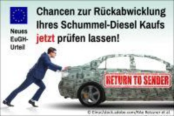 Bild: Hammer-Urteil des EuGH - Jetzt sticht der "Widerrufs-Joker" und bereitet einer Diesel-Entschädigung den Weg