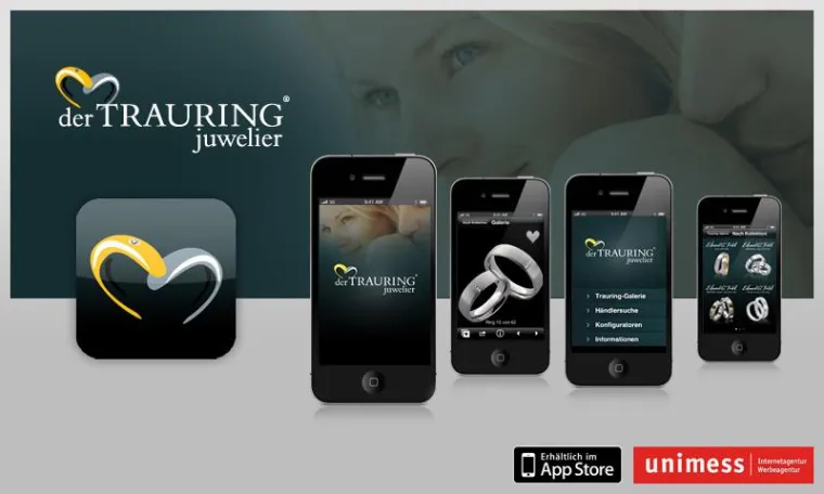 Bild: Update für iPhone App derTRAURINGjuwelier
