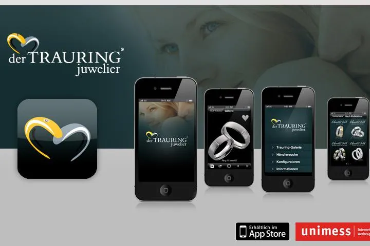 Update für iPhone App derTRAURINGjuwelier Bild: Update für iPhone App derTRAURINGjuwelier