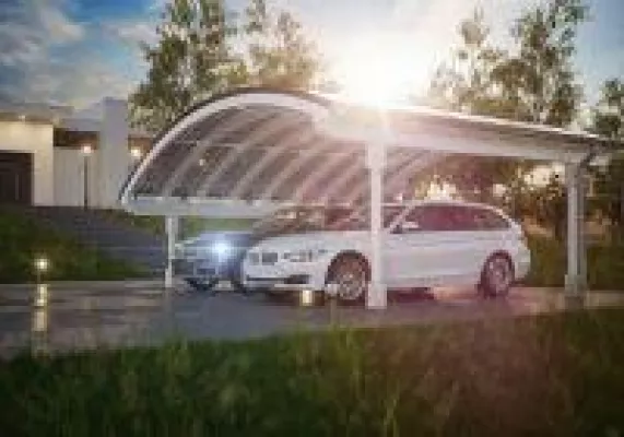Bild: Solar-Carports und Solarterrassen: Moderne Architektur und nachhaltige Energieeinsparung mit KfW-Förderung