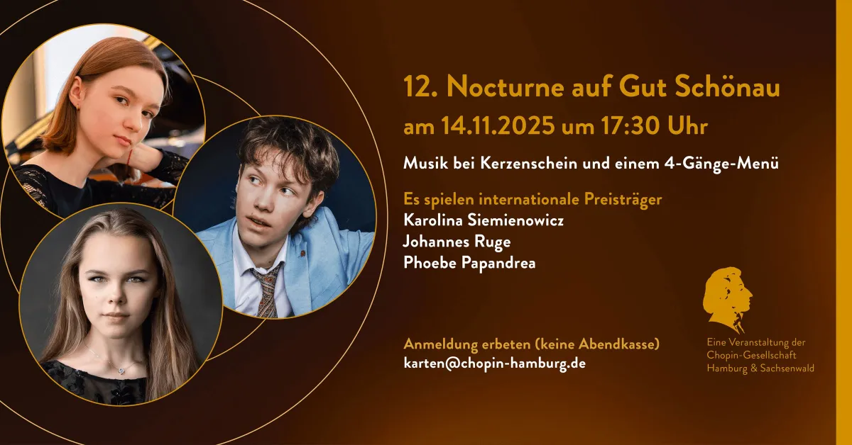 Einladung (© Chopin-Gesellschaft Hamburg-Sachsenwald e.V.)