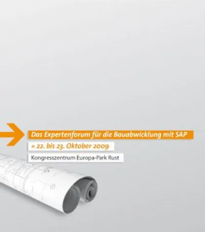 Das Expertenforum für die Bauabwicklung mit SAP Bild: Das Expertenforum für die Bauabwicklung mit SAP