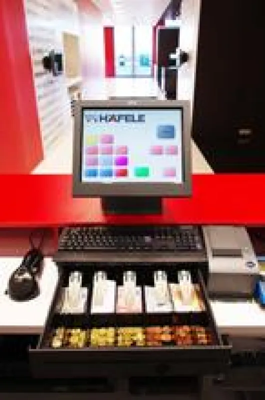 TCPOS Kassensystem im Store von Häfele