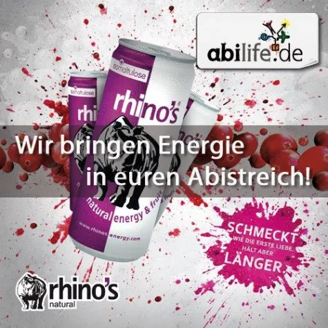 Bild: abilife und rhino’s bringen Energie in euren Abistreich