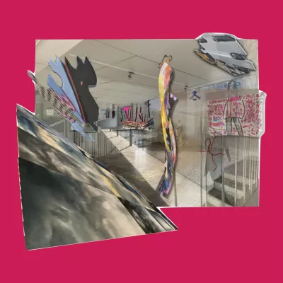 Bild: LÜCKEN _ Ü _ _ ER - ein installatives Plädoyer für das Verbindende