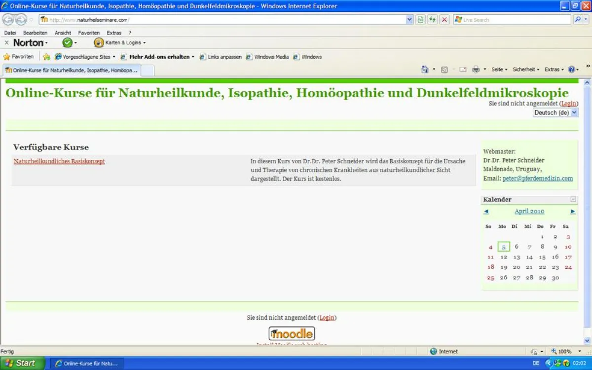 eLearning-Plattform:  www.naturheilseminare.com