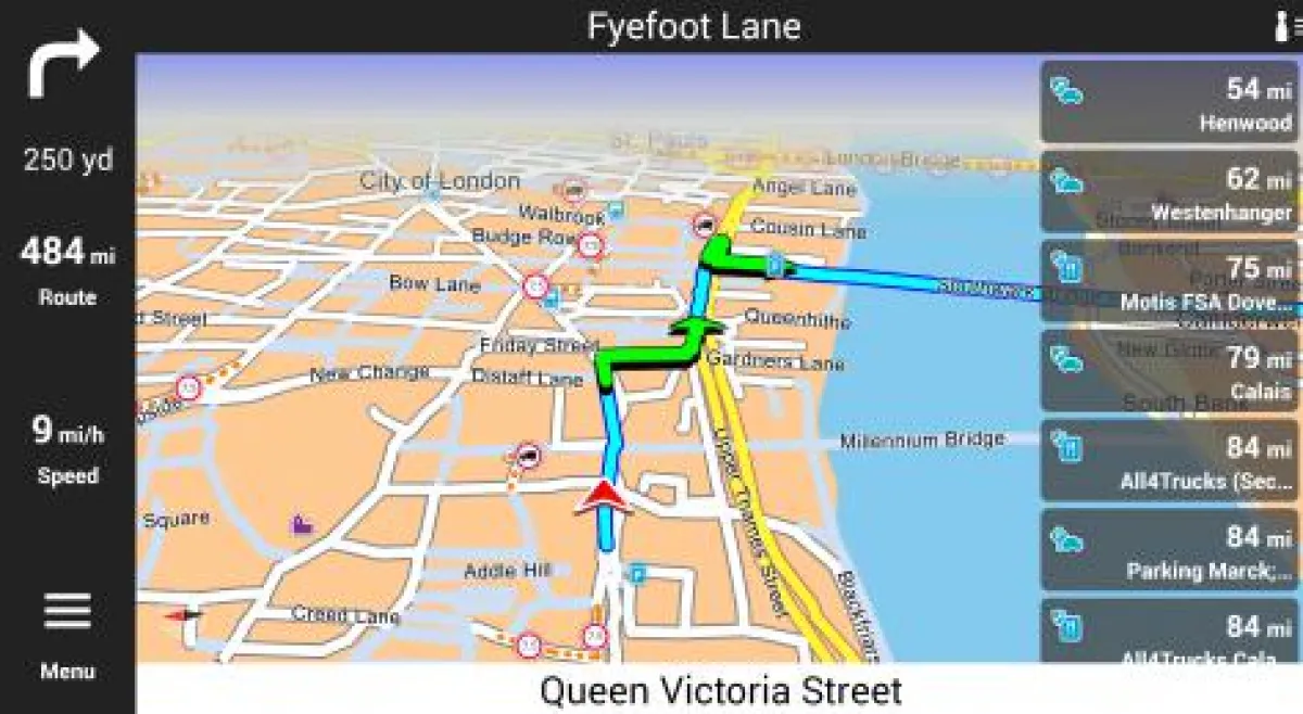 PTV Navigator App: von der reinen Navigation hin zu einem komfortablen Vorschlagssystem. Bild: PTV