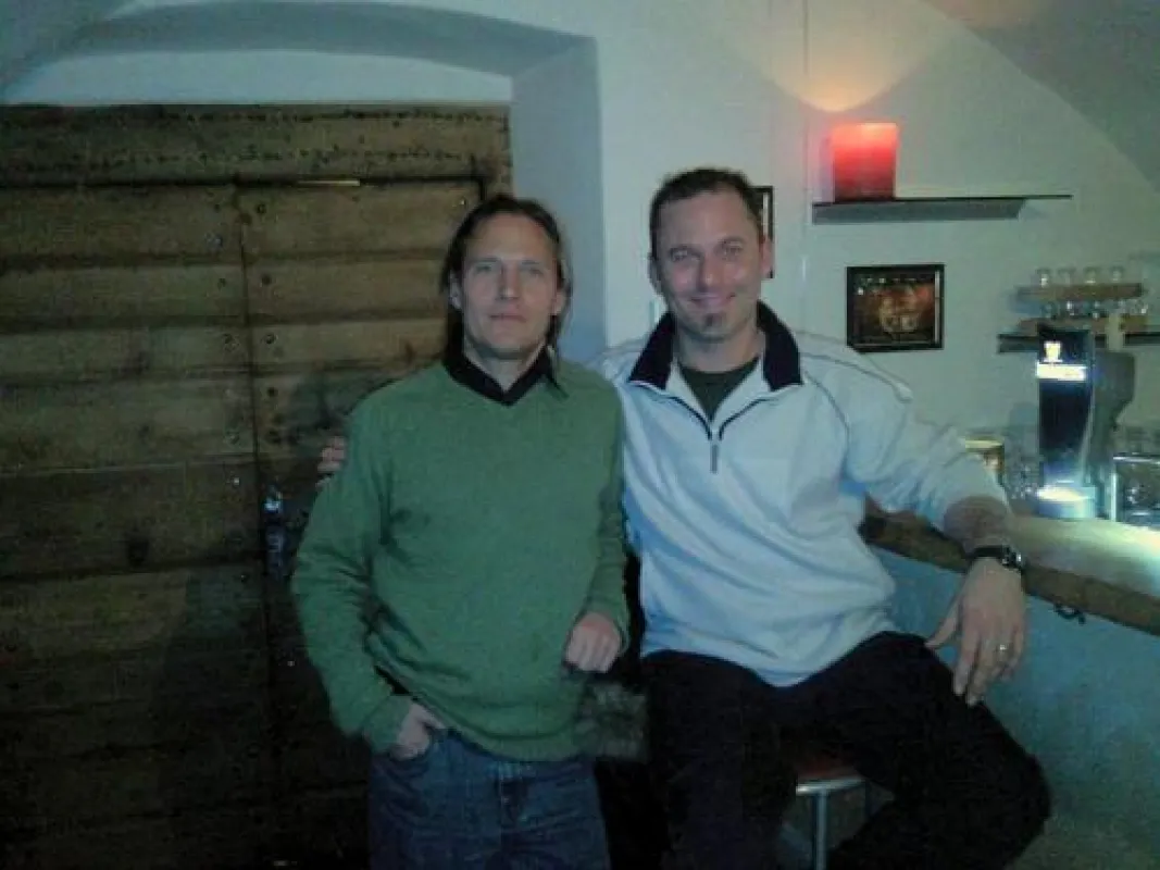v.l.: Detlef Sommer, SWBOE und Stefan Bütikofer, Rossini Bar & Lounge