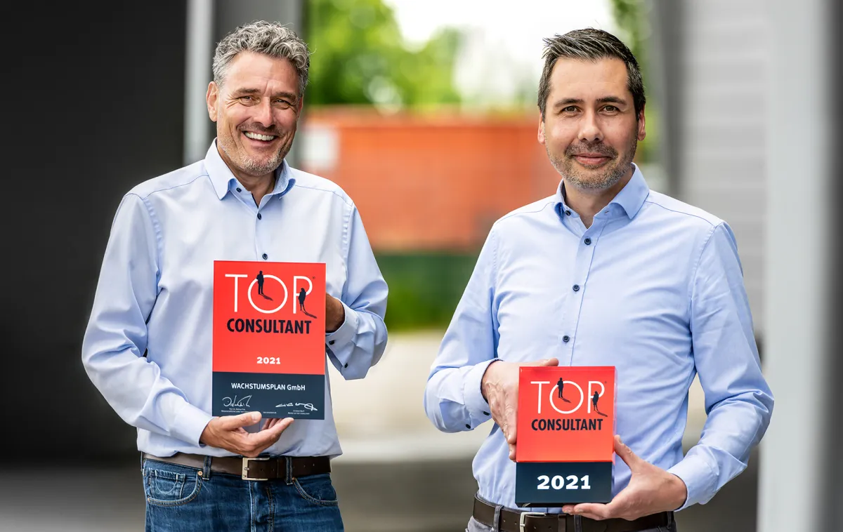 WACHSTUMSPLAN Geschäftsführer Andreas Straehler und Dennis Fischer (© WACHSTUMSPLAN GmbH)
