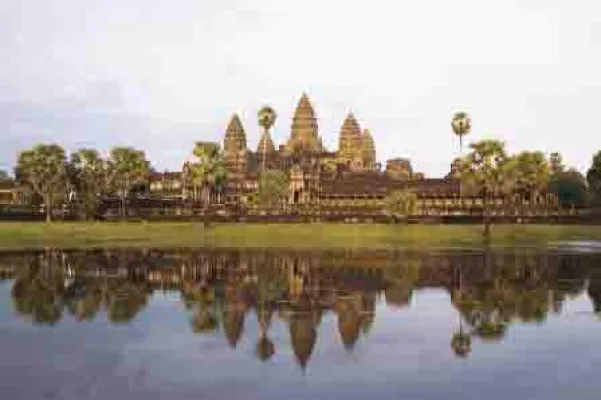 Bild: Frühstück im Angkor Wat