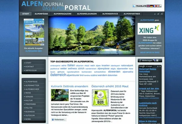 Bild: Alpenpässe und Wintersperren