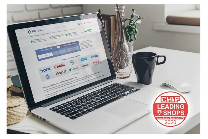 FairToner.de mit CHIP Leading Shops 2020 ausgezeichnet Bild: FairToner.de mit CHIP Leading Shops 2020 ausgezeichnet