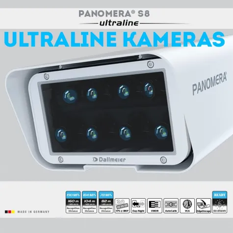 Bild: Dallmeier stellt einen weiteren Auflösungs- und Dynamik-Rekord mit der neuen Panomera® S8 Ultraline auf