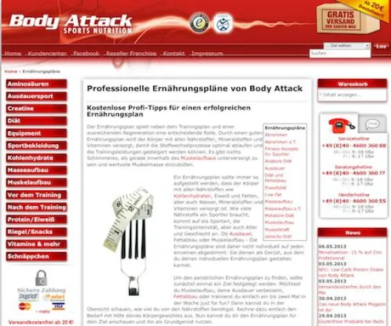 Bild: Mit dem richtigen Ernährungsplan zum Erfolg