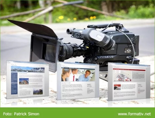 Bild: Attraktives Webdesign: Online-Video für die Website