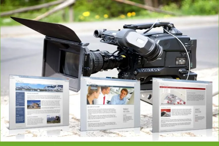 Bild: Attraktives Webdesign: Online-Video für die Website