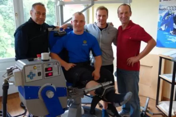 Bild: Bob-Weltmeister im Zentrum für Leistungsdiagnostik in Bad Endorf