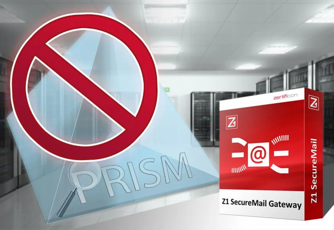 Auch staatliche E-Mail Spähprogramme gehen mit Z1 SecureMail Gateway leer aus.