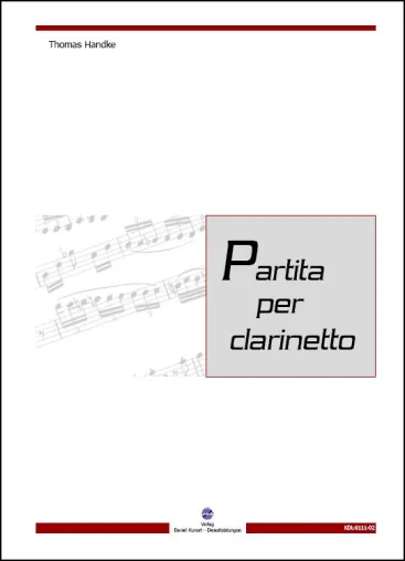 Bild: Neuerscheinung "Partita per clarinetto" von Thomas Handke