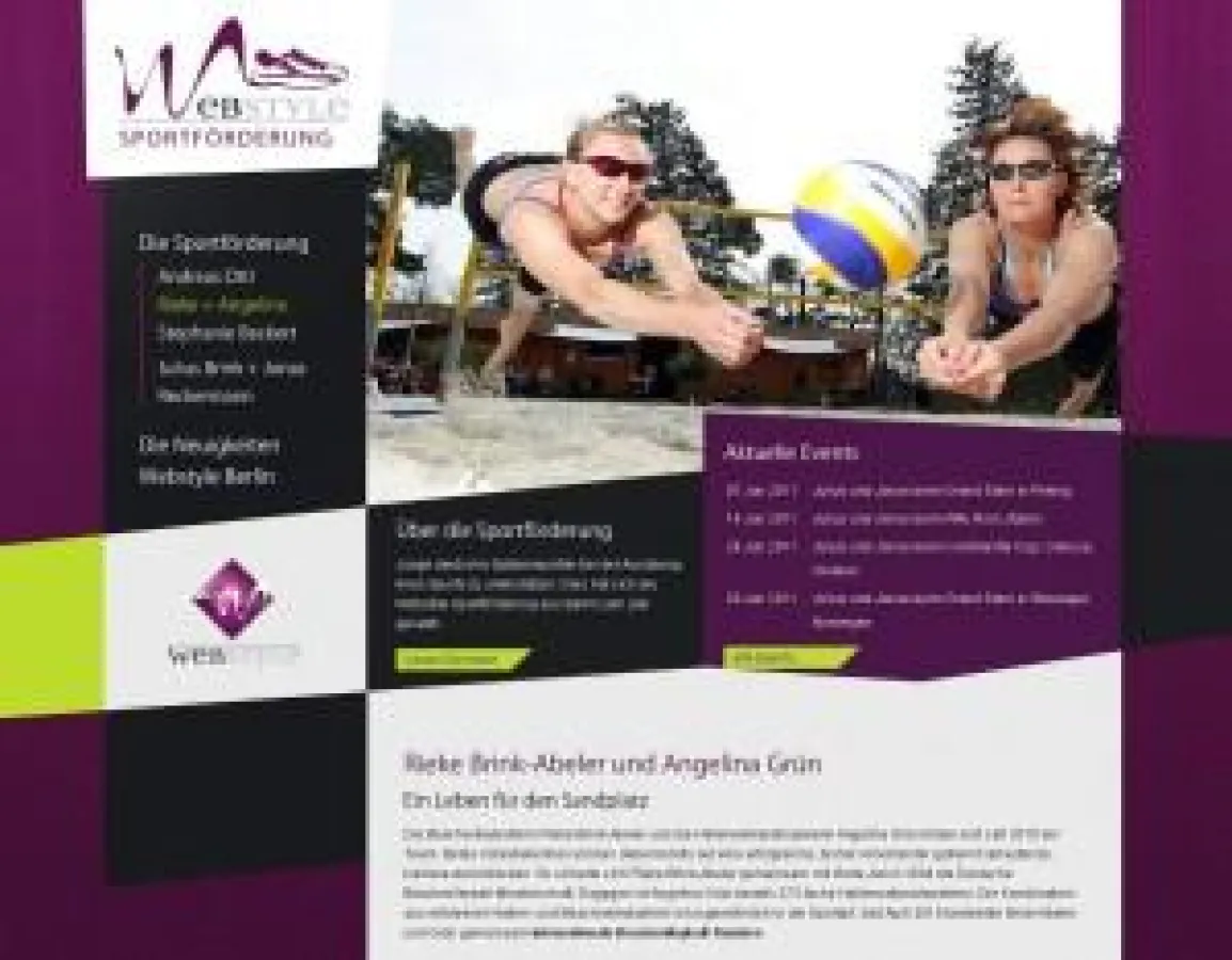 Die neue Webstyle Sportförderung unterstützt junge deutsche Spitzensportler als New Media Partner