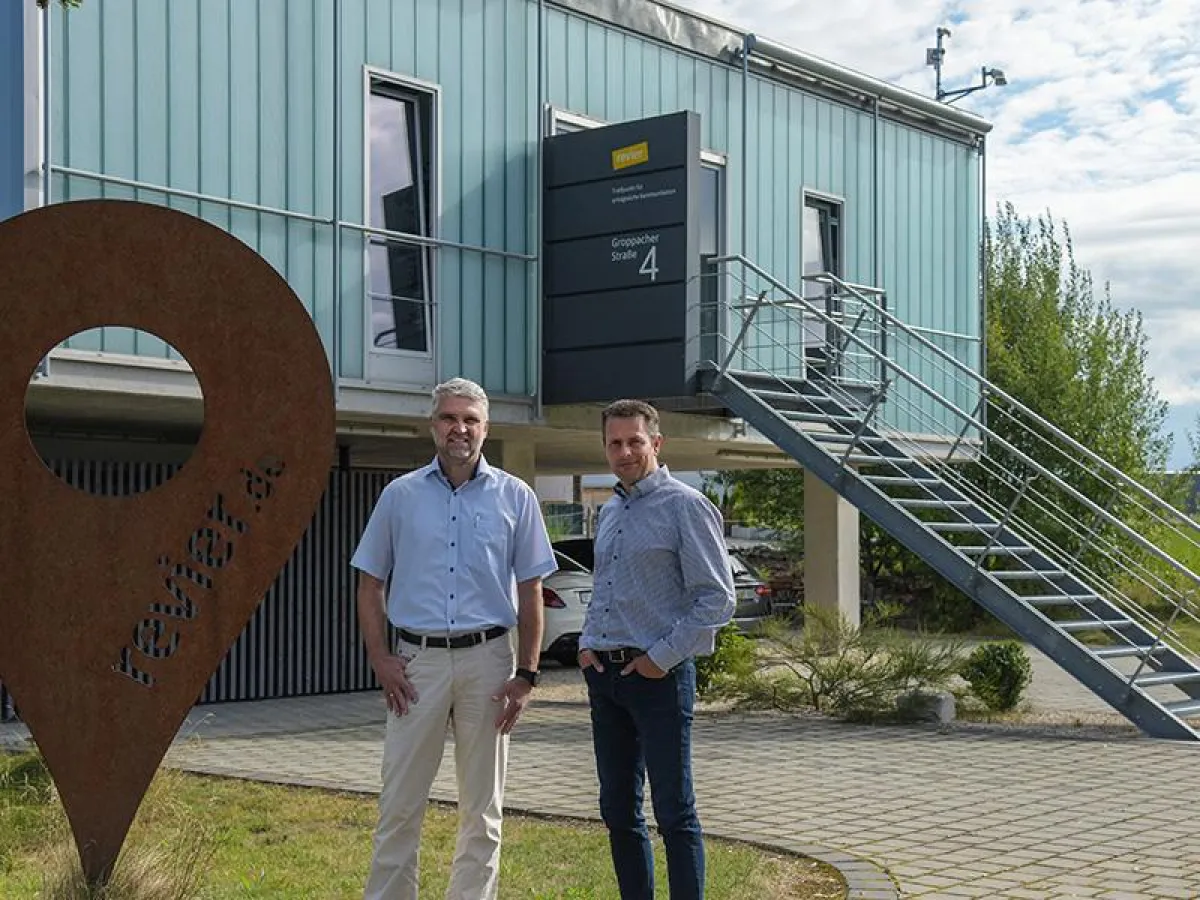 Die Geschäftsführer der revier online GmbH & Co. KG, Udo Kibele (links) und Michael Reischmann