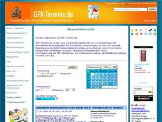 Bild: GFK-Termine.de – Der unabhängige Veranstaltungskalender der Gewaltfreien Kommunikation ist online