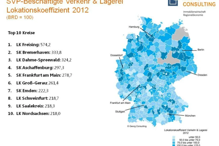 Bild: Logistik schafft bundesweit immer mehr Arbeitsplätze - Studie mit Regional-Ranking liegt jetzt vor