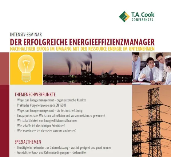 Bild: Intensiv-Seminar: "Der erfolgreiche Energieeffizienzmanager" 26. – 27. Mai 2011 in Dortmund