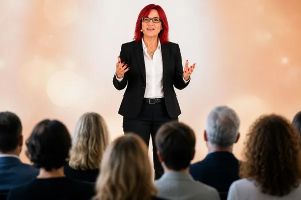 Bild: Von Neumünster auf die internationale Bühne: Claudia Frick begeistert beim 6. Internationalen Zoom-Hack-Slam