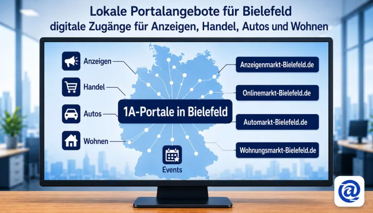 Bielefeld erhält mit 1A-Portale.de zentrale Einstiege für lokale Angebote und Handel Bild: Bielefeld erhält mit 1A-Portale.de zentrale Einstiege für lokale Angebote und Handel