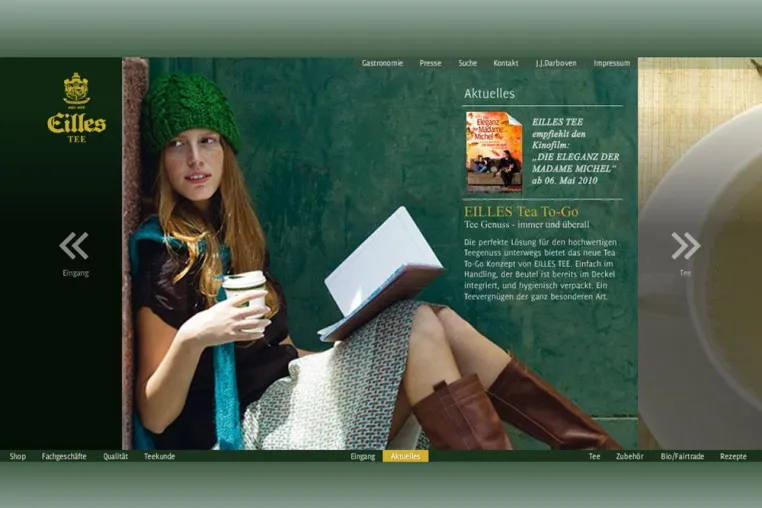 keen launcht Markenwebsite für EILLES TEE Bild: keen launcht Markenwebsite für EILLES TEE