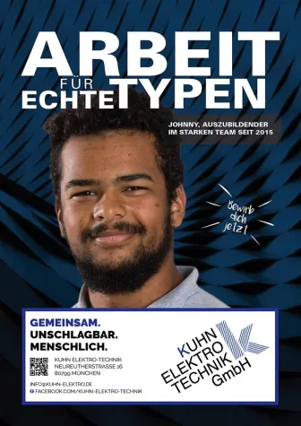Bild: Starke Sache: Bei Kuhn Elektro Technik arbeiten #echteTypen