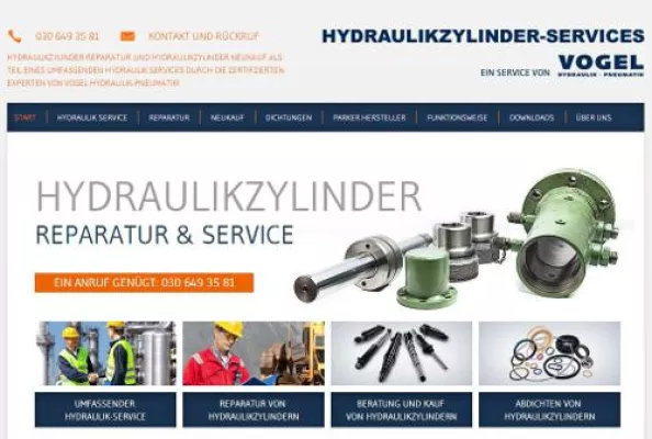Bild: Vogel Hydraulik-Pneumatik veröffentlicht Dienstleistungsportfolio für Hydraulikzylinder