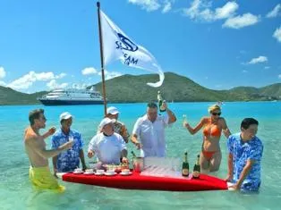 Bild: SeaDream-Reisen mit Golf-Möglichkeiten in der Karibik