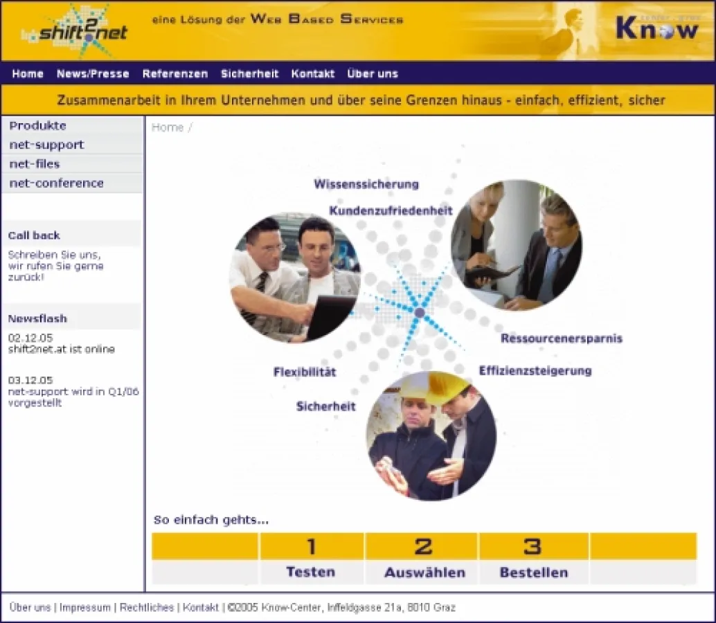 shift2net.at - intelligente IT-Lösungen für KMU