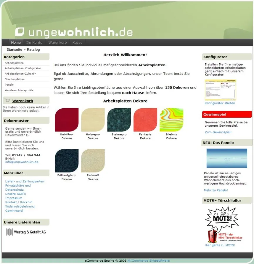 Über 150 verschiedene Dekore stehen zur Auswahl.