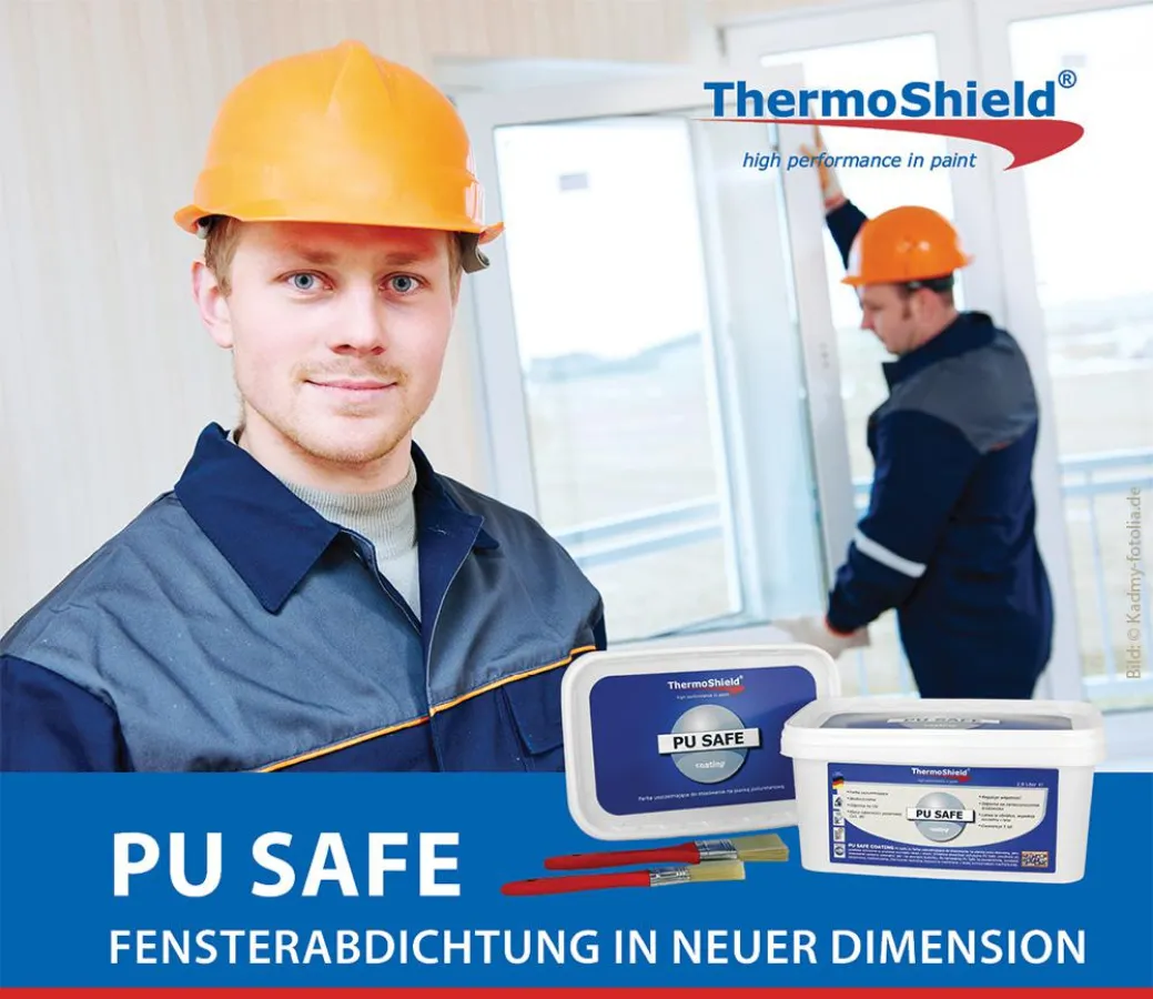 PU Safe - die Dichtungsbeschichtung zur Anwendung auf PU-Schaum.