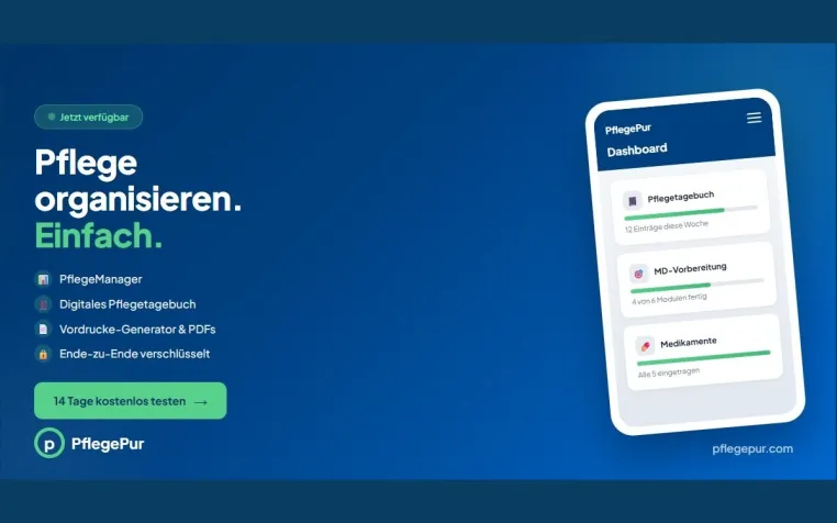 Neue Web-App aus Hameln unterstützt pflegende Angehörige bei Pflegegrad und MD-Begutachtung Bild: Neue Web-App aus Hameln unterstützt pflegende Angehörige bei Pflegegrad und MD-Begutachtung