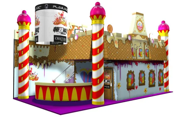 Bild: Next Level beim Standdesign - Voblo realisiert Playlogic-Auftritt auf der gamescom 2009