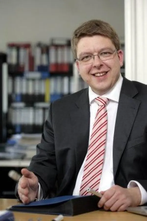 Torben L. Brodersen, DFV Geschäftsführer, berät Hamburger Gründer