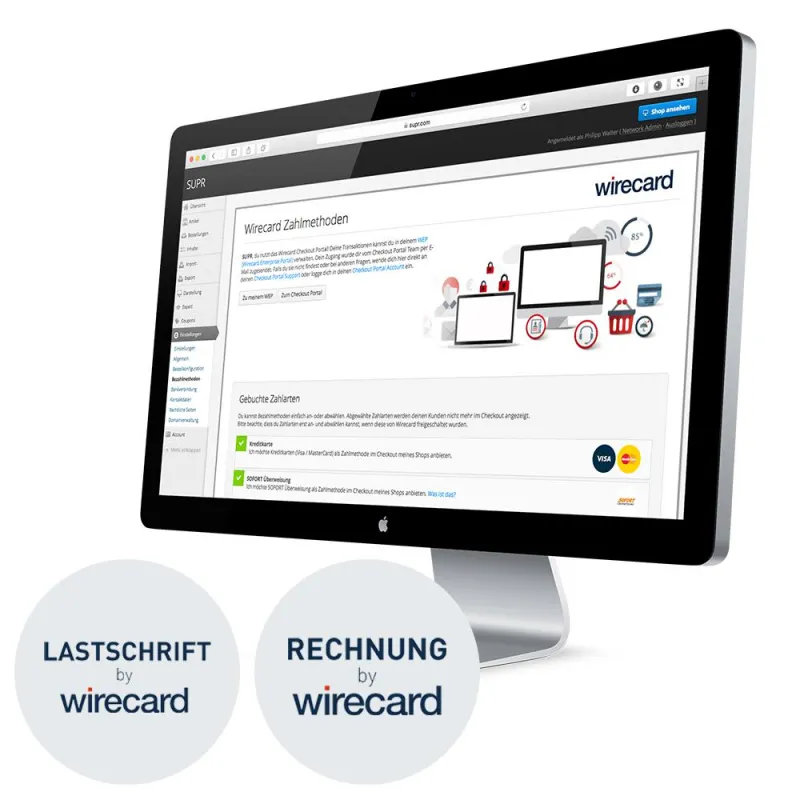 Neue Wirecard Zahlmethoden können Händler im Shop aktivieren