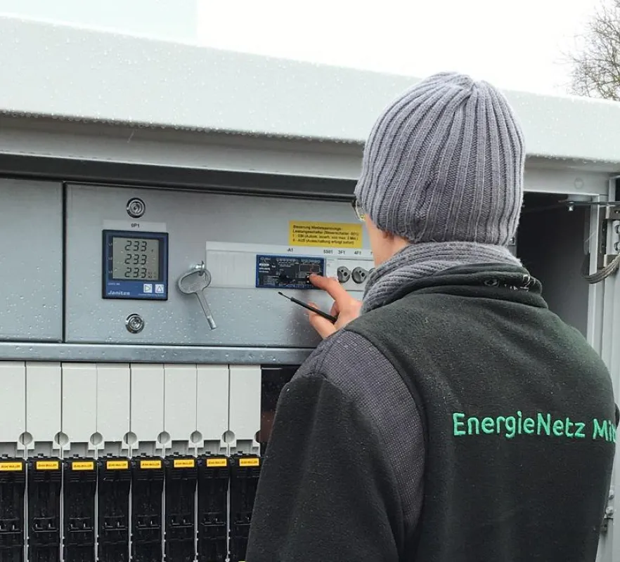 Netzanschluss für den Solarpark in Gladenbach-Weidenhausen (Foto: 7x7energie)
