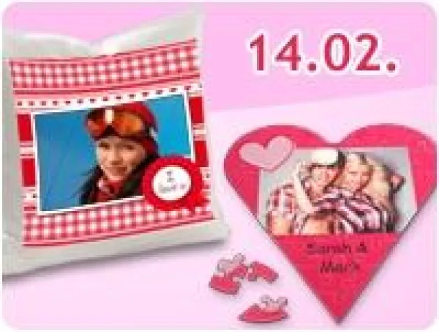 Bild: Herzige Fotogeschenke zum Valentinstag von printeria