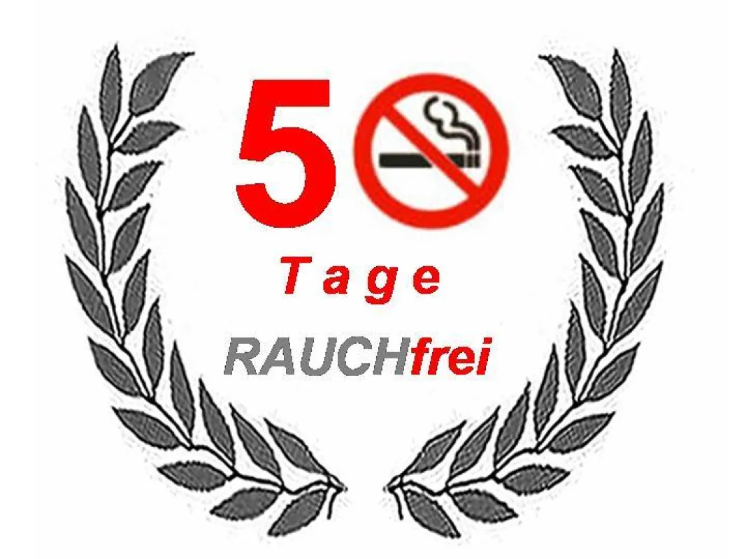 50 Tage RAUCHfrei (C) Von 60 auf 0 Zigaretten
