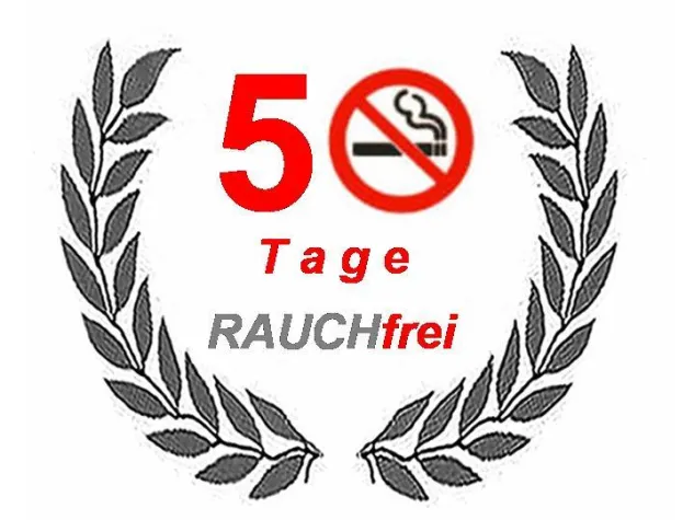 Von 60 auf 0 Zigaretten WeBlog feiert Jubiläum - 50 Tage RAUCHfrei Bild: Von 60 auf 0 Zigaretten WeBlog feiert Jubiläum - 50 Tage RAUCHfrei
