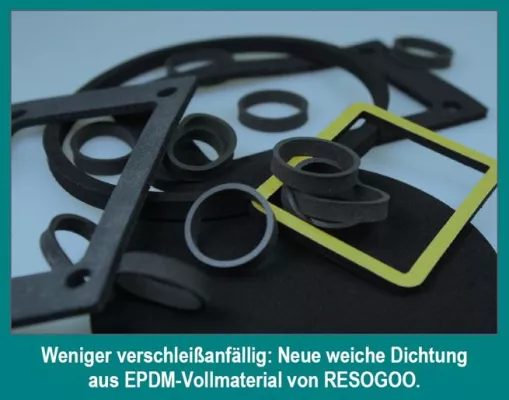 Bild: »Softis« halten länger stand: Neue weiche Dichtung aus EPDM-Vollmaterial ist weniger verschleißanfällig