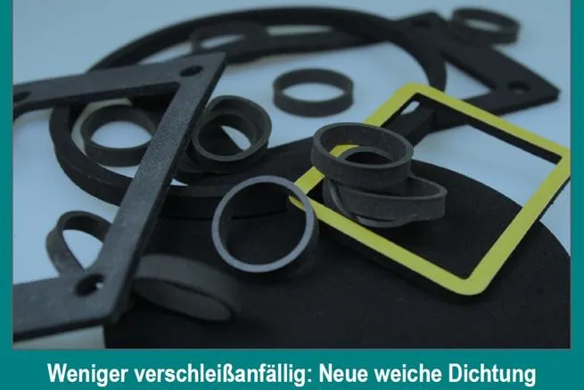 Bild: »Softis« halten länger stand: Neue weiche Dichtung aus EPDM-Vollmaterial ist weniger verschleißanfällig