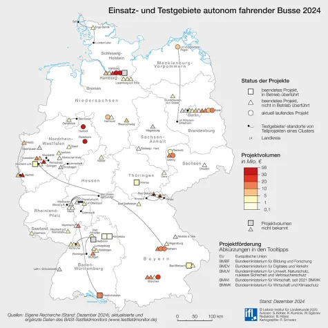 Automatisierter ÖPNV: Dynamik vor allem in Städten Bild: Automatisierter ÖPNV: Dynamik vor allem in Städten
